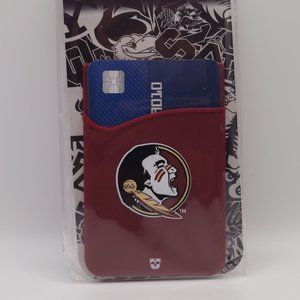 Florida State Seminoles Silicone Stick On Phone Wallet Card Holder